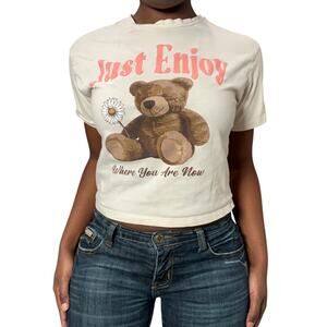 Just Enough Where You Are Now Bear Tee, X-Small